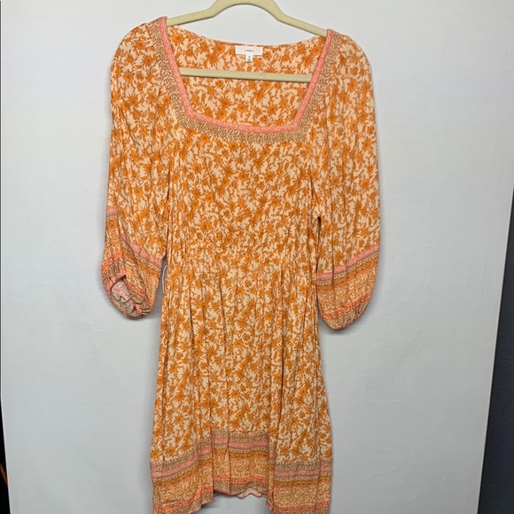 A Loves A Anthropology Floral Pattern Dress - Picture 2 of 9